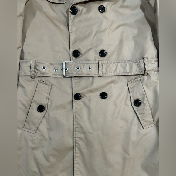 Zara Men’s Tan Trench Coat W/Belt Size L - Picture 4 of 16